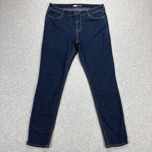 Old Navy Super Skinny Jeans Womens 10 Blue Dark Wash Mid Rise Stretch Casual